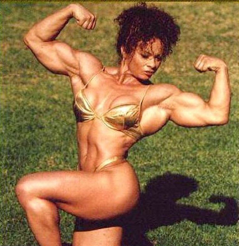 Female bodybuilder rough