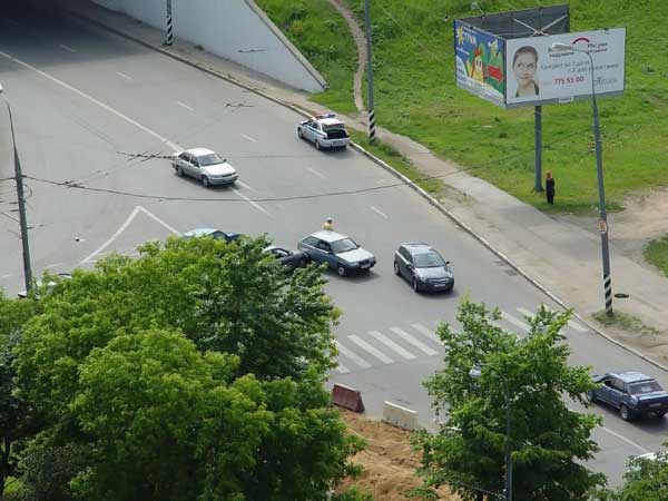 Очень неудачный перекресток...