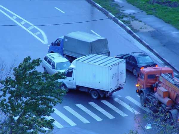 Очень неудачный перекресток...