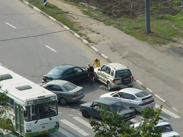 Очень неудачный перекресток...