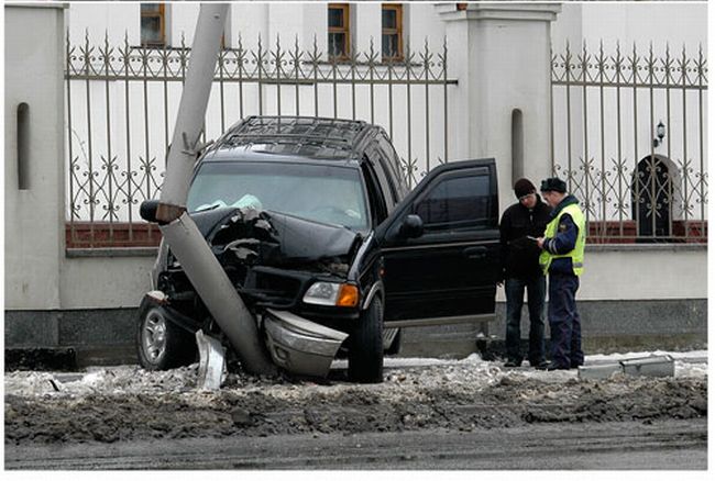 Не справился с управлением