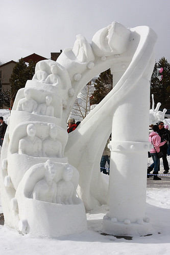 Скульптуры из снега