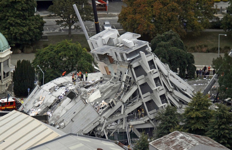 Последствия землетресения в Новой Зеландии