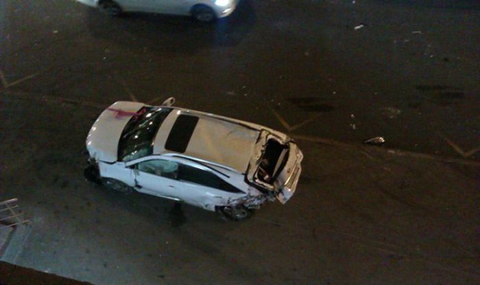 Серьезная авария по вине малолетки за рулем Cadillac Escalade