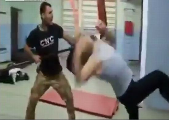 Инсценировка из 300 спартанцев в спортзале