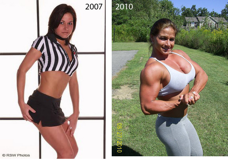 Барышни до и после стероидов
