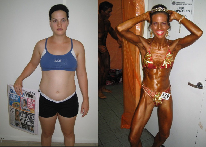 Барышни до и после стероидов