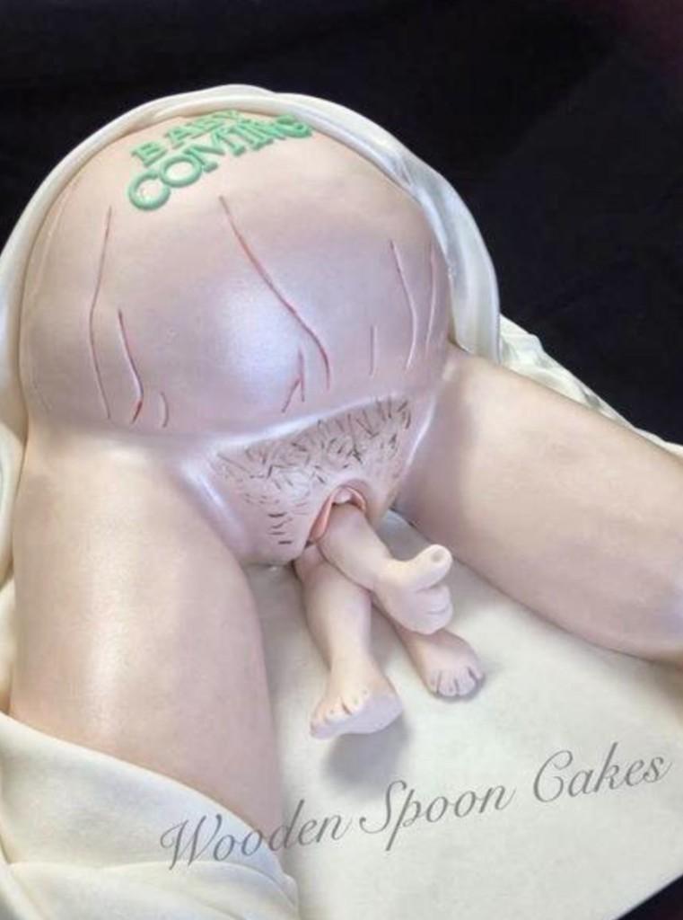 Пугающие торты, посвященные рождению ребенка