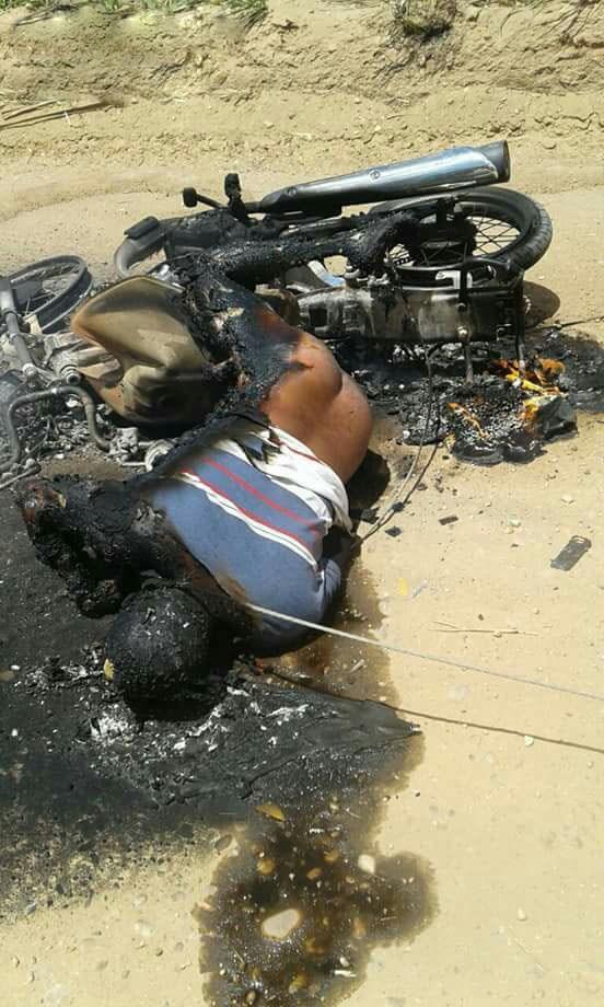 Высоковольтный провод убил мотоциклиста