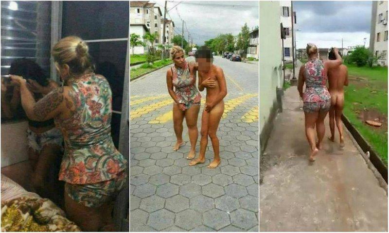 Злая жена провела голышом любовницу мужа по улицам Сан-Паулу