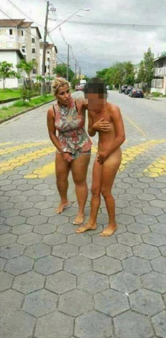 Злая жена провела голышом любовницу мужа по улицам Сан-Паулу