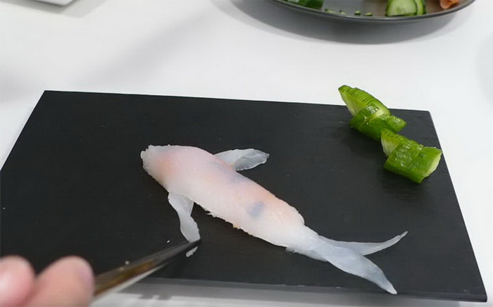 Необычные суши в форме рыбок