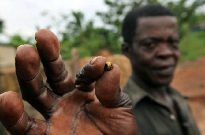 Как добывают золото в Гане
