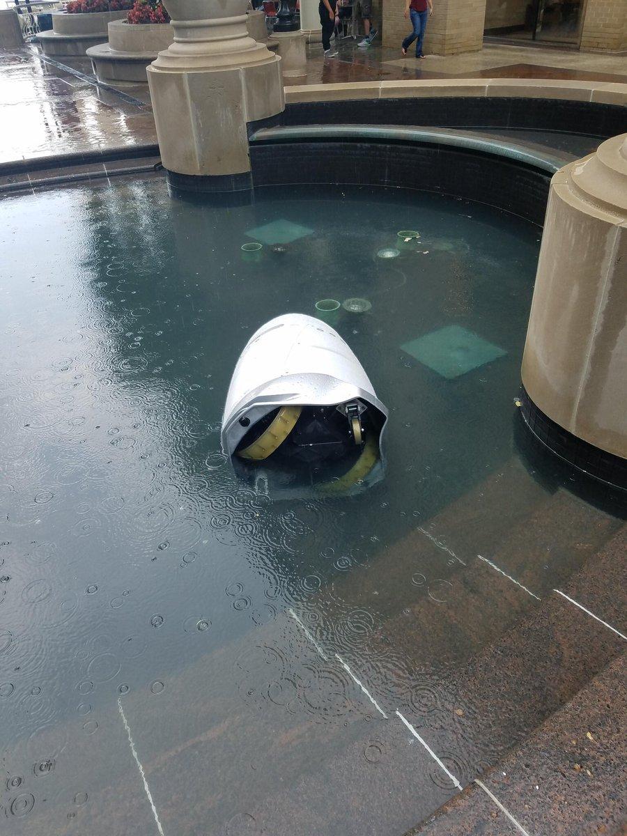 В Вашингтоне робот-охранник «утопился» в фонтане