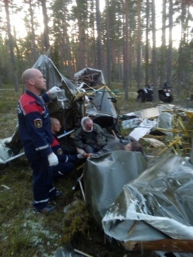 В Ленинградской области рухнул самодельный самолет