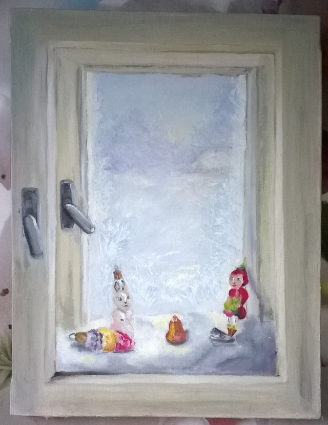 Рисунок Вид Из Окна Зимой