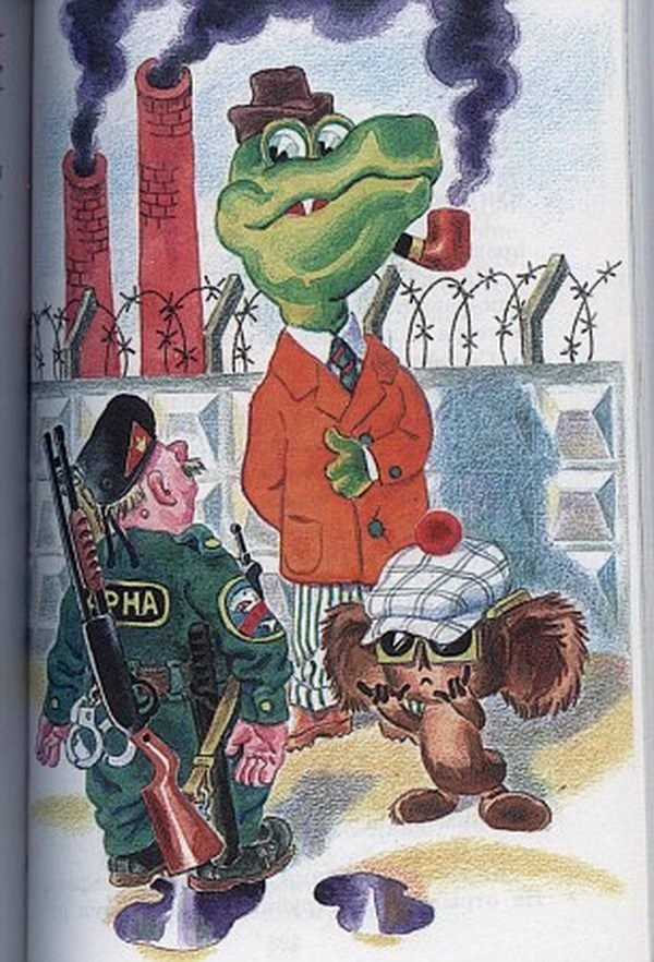 Четыре пьяных ежика и крокодил. Успенский отпуск крокодила гены. Отпуск крокодила гены" (1974. Крокодил Гена и Чебуратор. Карикатура на крокодила Гену.
