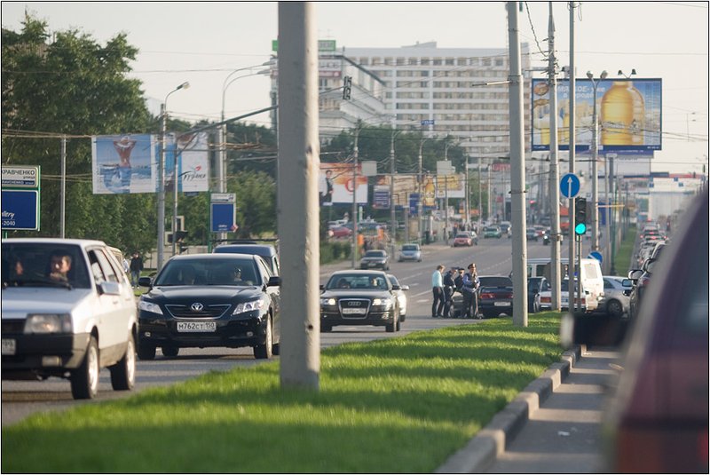 Случай на дорогах Москвы...