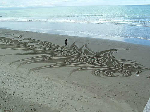 Рисунки на песке от PITERa DONNELLY