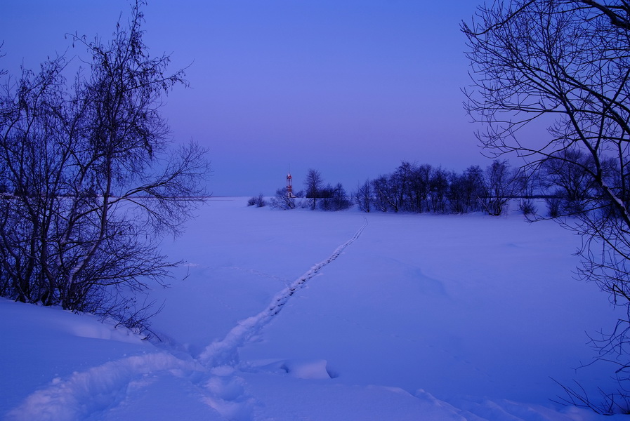 Деревня зимой