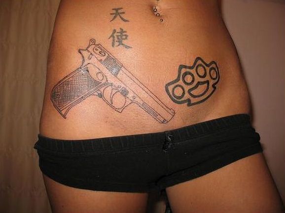 Татуировки с пистолетами