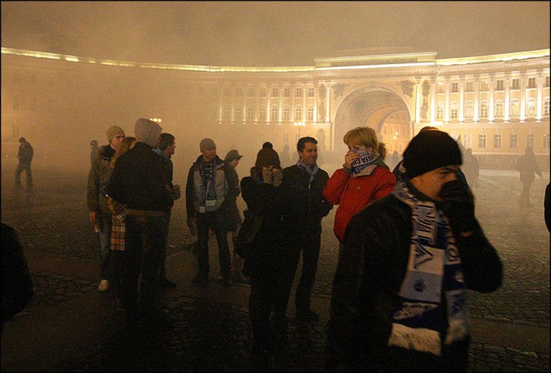 Болельщики Зенита отмечали победу