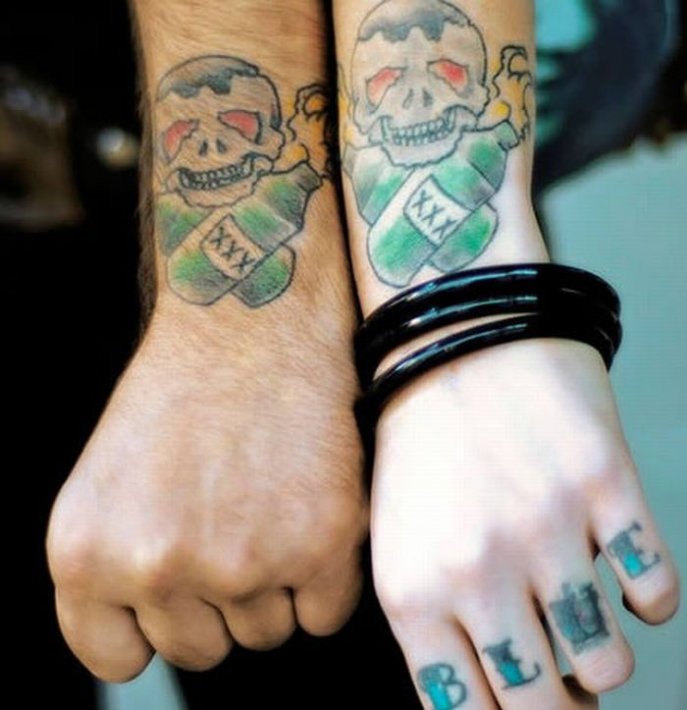 Татуировки  - половинки