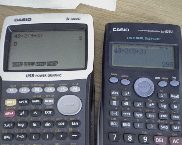 Почему калькуляторы показывают разные результаты?