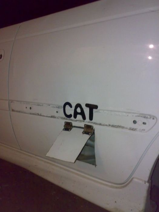 Дверь для кота :)