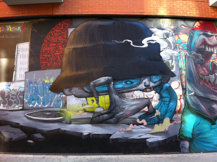 Офигительное граффити в Лондоне