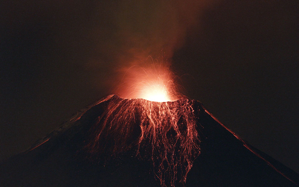 Год извержения вулканов