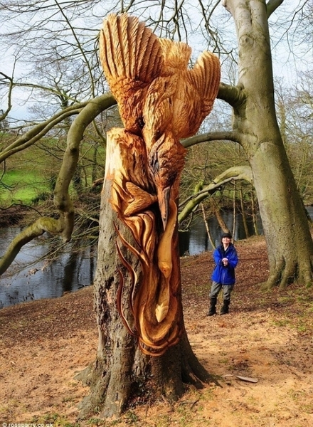 Потрясающие реалистичные деревянные скульптуры