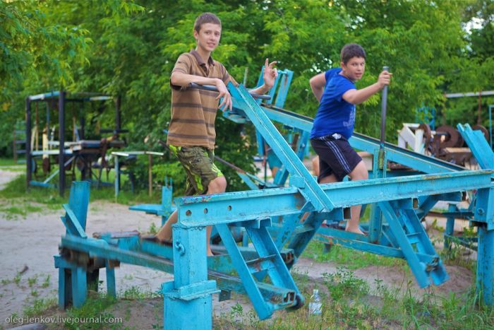 Тренажерный зал на свежем воздухе