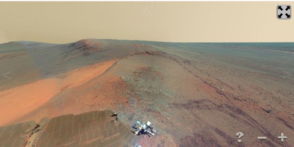 Первые фото с Марса в виде панорам
