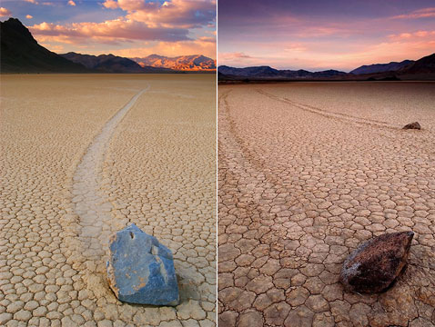 Движущиеся камни – Долина Смерти