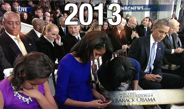 Как смартфоны поменяли церемонию инаугурации Обамы
