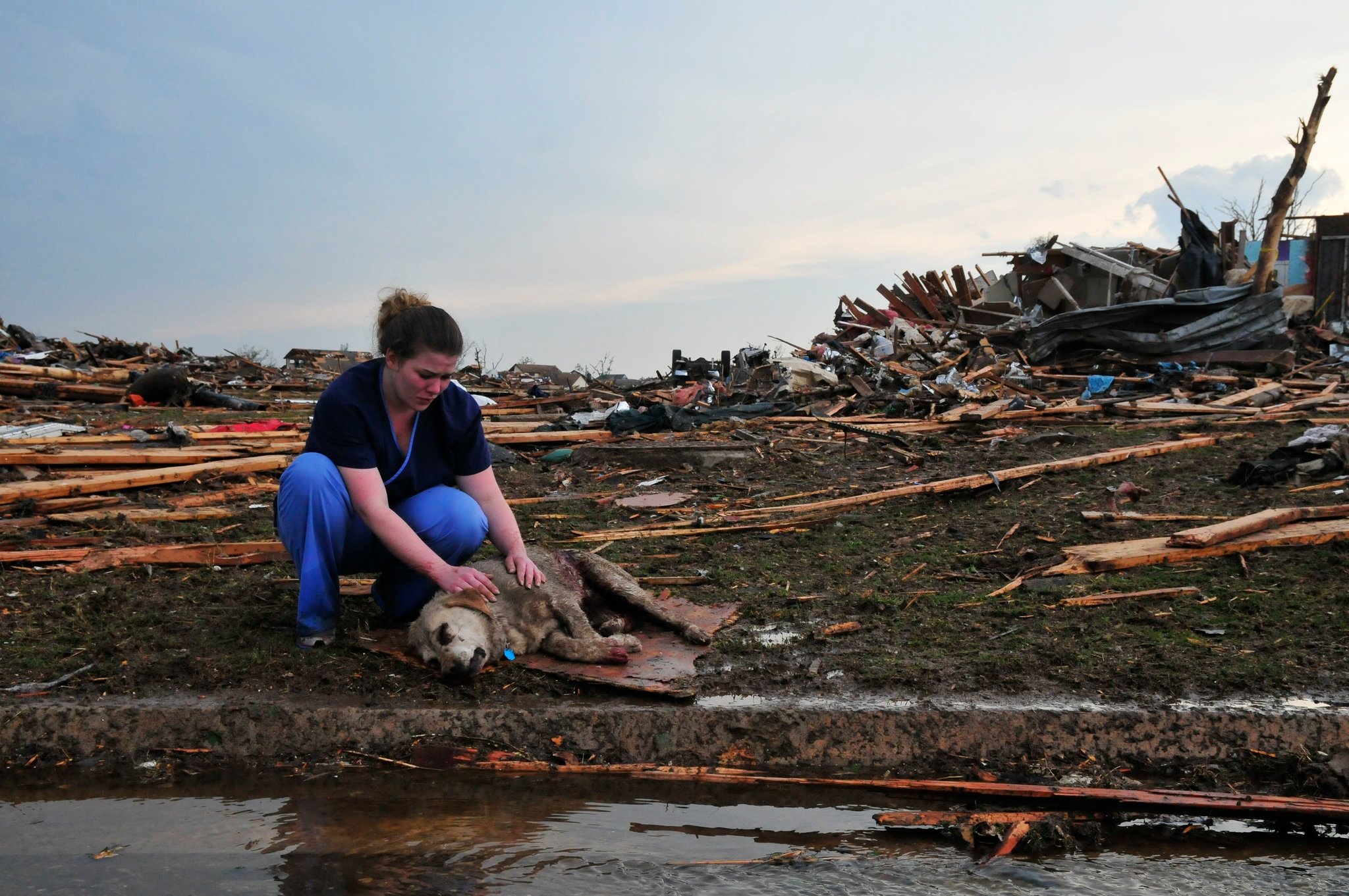 Последствия ужасного торнадо в Оклахоме