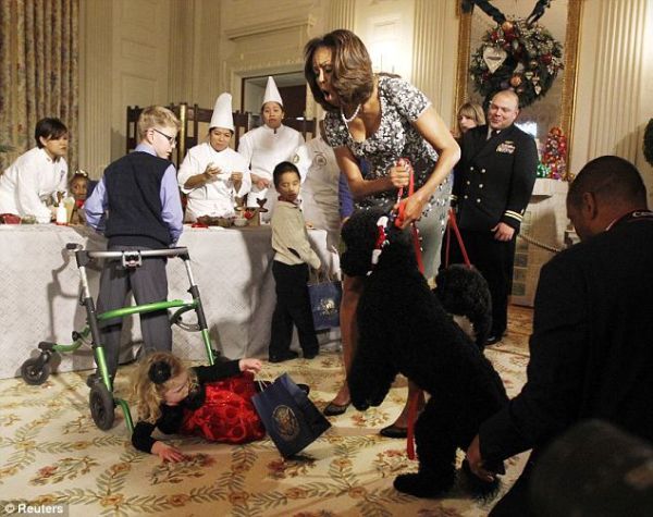 Собака Обамы накинулась на девочку