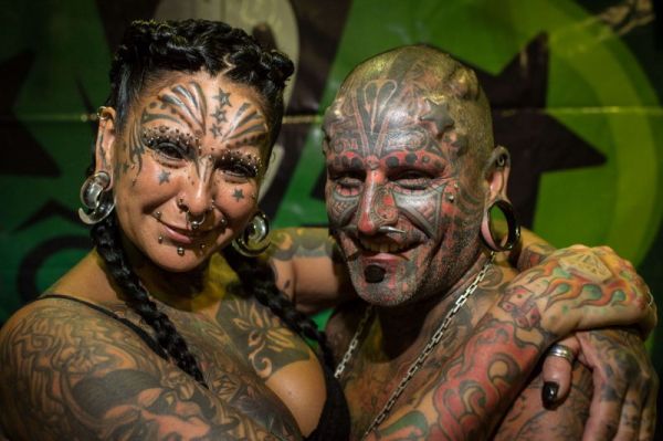 Cамая татуированная пара в мире
