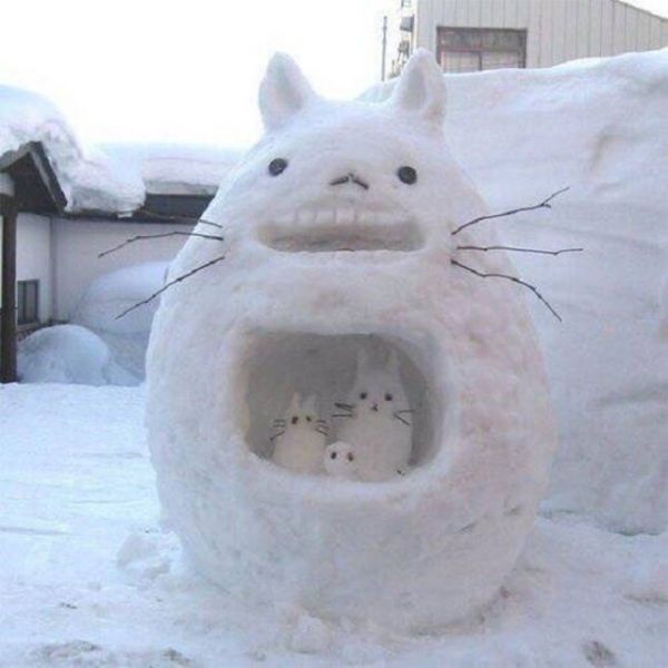 В Японии снеговиков не лепят
