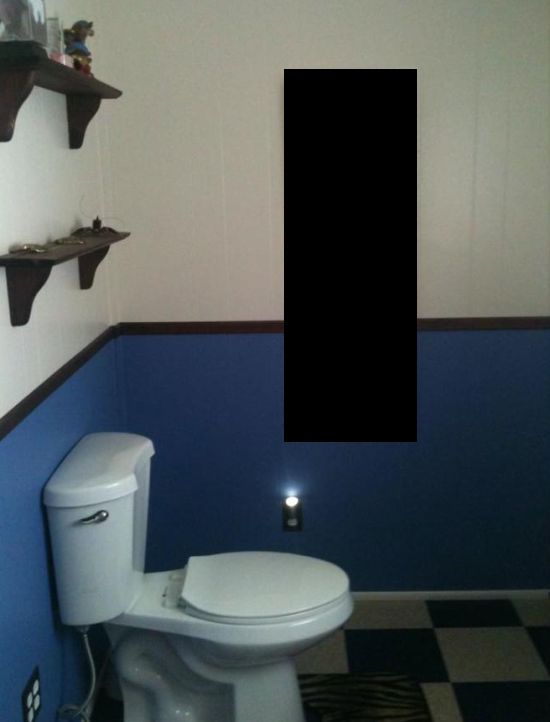 Необычное приспособление в туалете