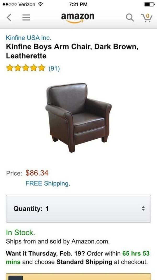Купил кресло в интернете
