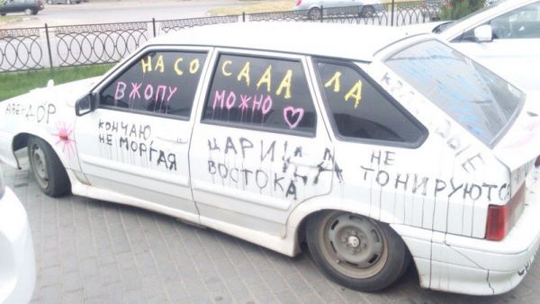 Ростовчане гадают, за что так можно разрисовать машину