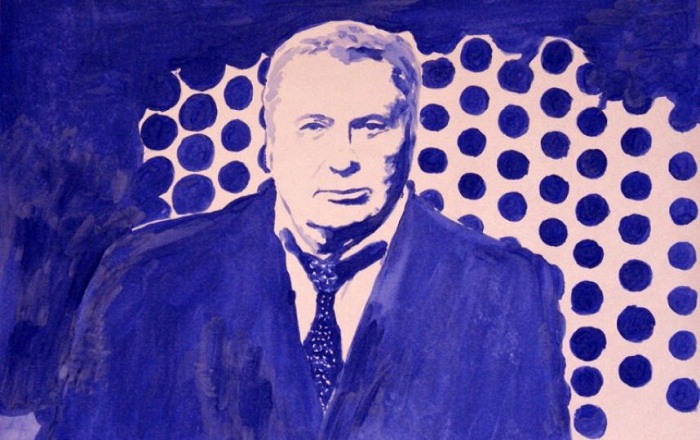 Питерская художница нарисовала грудью портреты Путина и Медведева