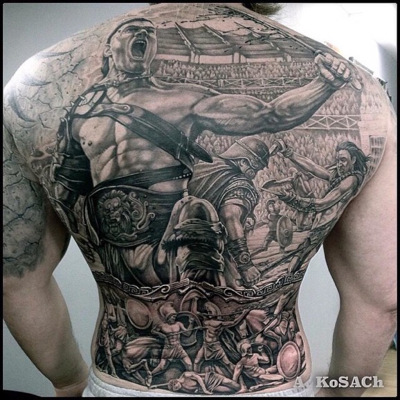Татуировки с гладиатором