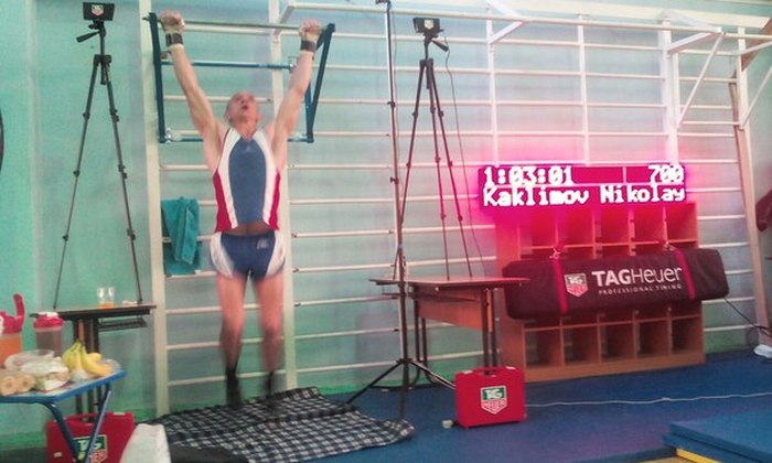 Россиянин Николай Каклимов подтянулся 4989 раз, установив новый рекорд мира