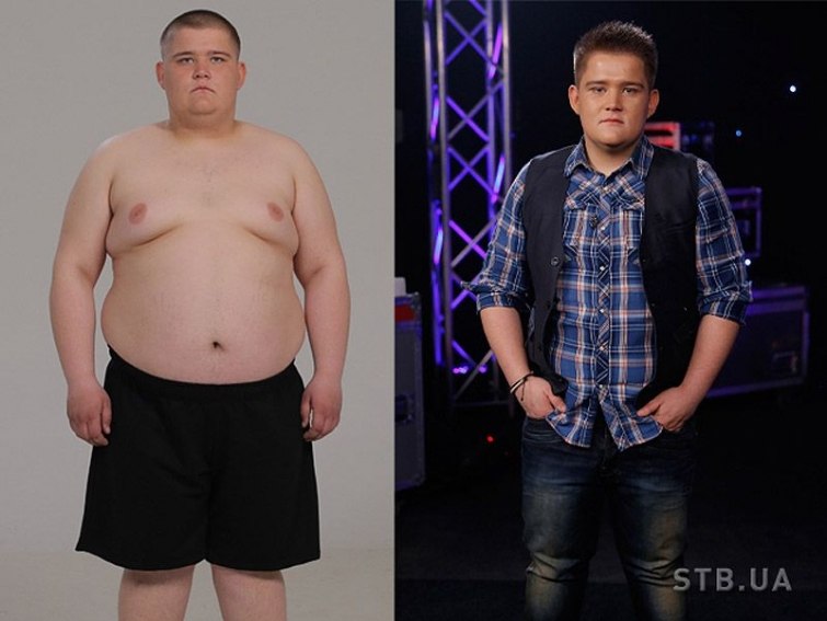 Участники украинского шоу "Взвешенные и счастливые" до и после внушительной потери веса
