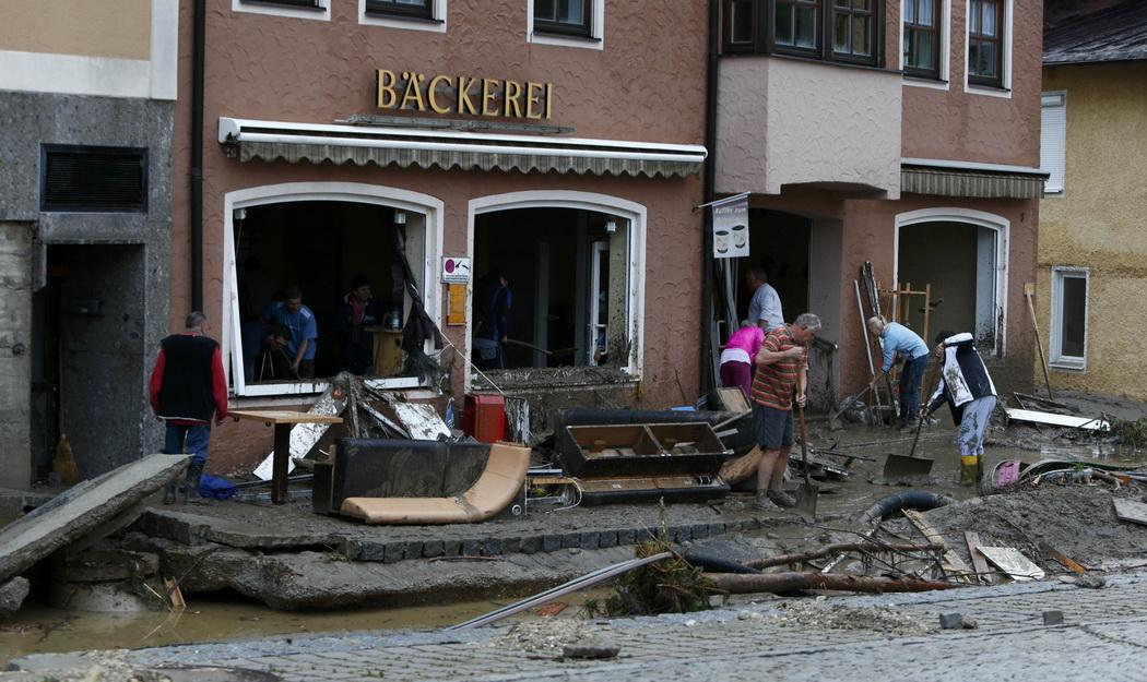 Последствия наводнений в Европе