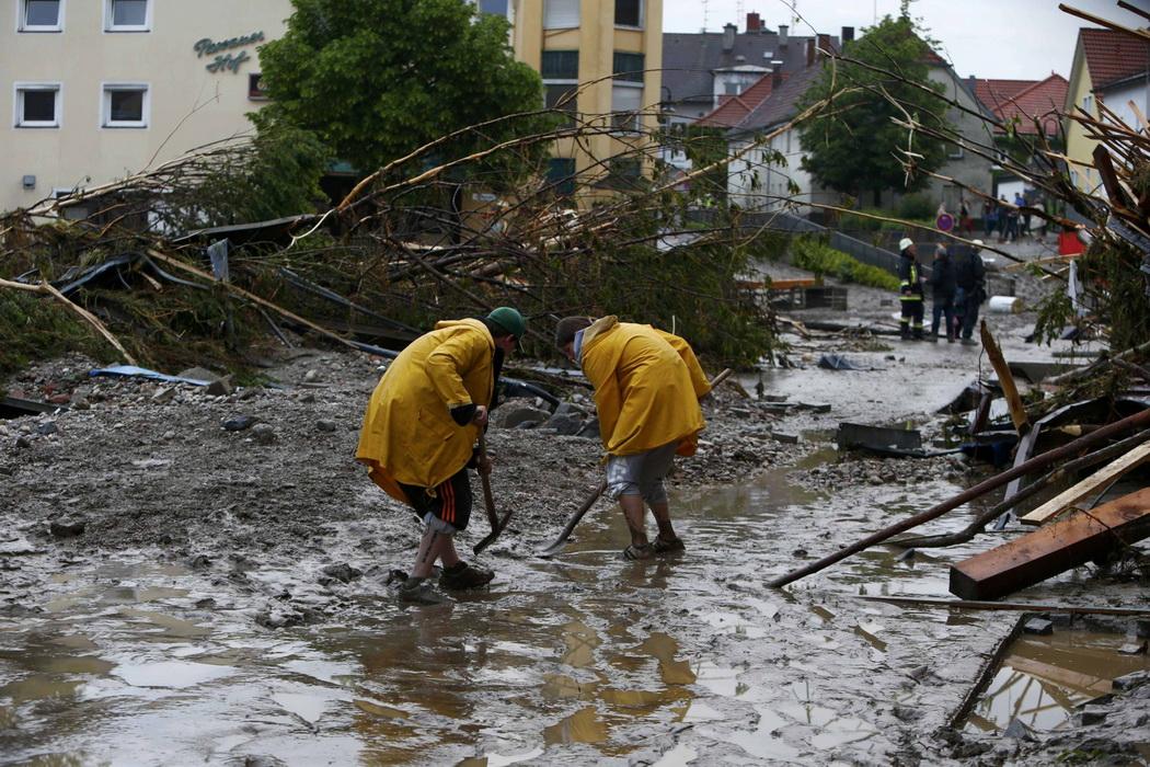 Последствия наводнений в Европе
