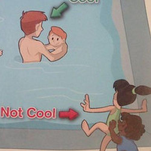 Красный Крест извинился за расистские плакаты о правилах поведения в бассейне